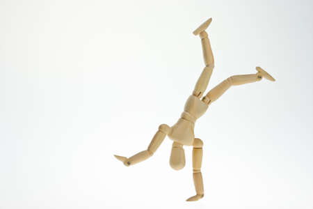 Puppet inverted white backgroundの写真素材