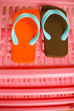 a pair of cute sandals on a rack