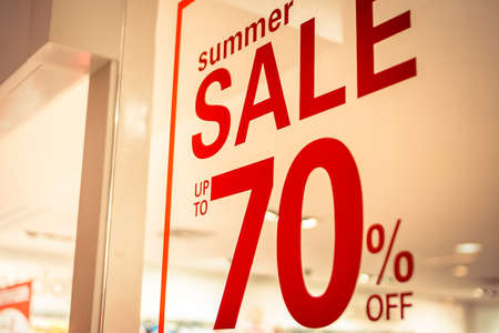 store summer sale signの写真素材
