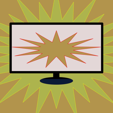 Modern television is showing fake news on its screenのイラスト素材