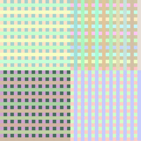 Multi color striped seamless patternのイラスト素材