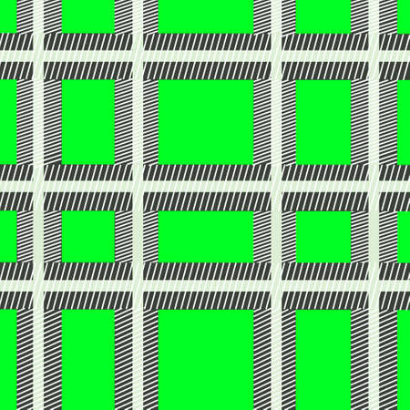 Striped green tartan seamless pattern for pattern design,bag design,blanket designのイラスト素材