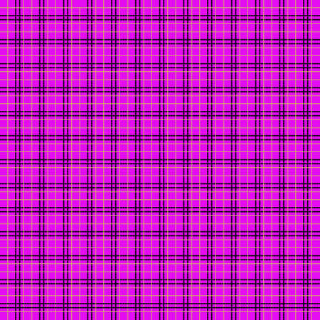 Purple plaid pattern ,tartan plaid in gold and black for fashion shirt,dress,fabric,clothes designのイラスト素材