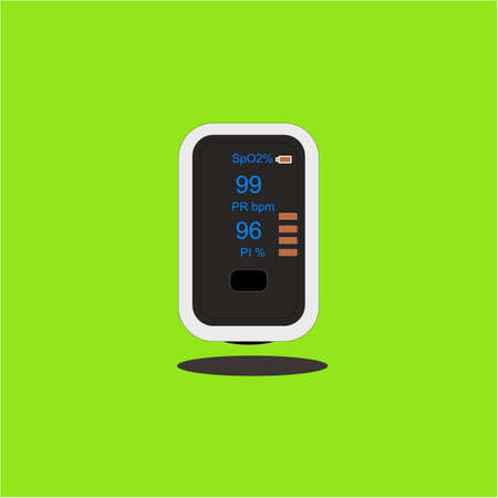 Blood oxygen measure tool to measure the blood oxygen levelのイラスト素材