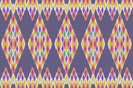 Traditional ethnic geometric fabric seamless pattern for wallpaper,background,clothe design,wrapping paperのイラスト素材