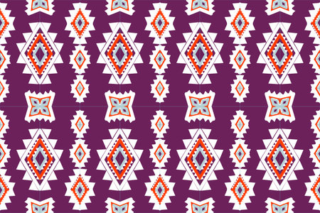 Traditional fabric seamless patternのイラスト素材
