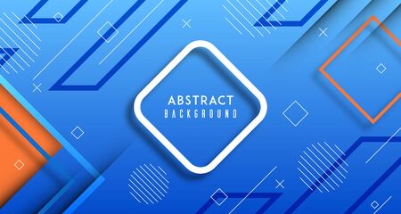 Blue abstract geometric backgroundのイラスト素材