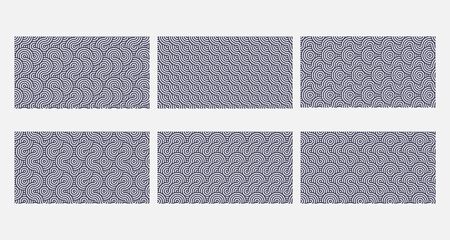 Set seamless pattern designのイラスト素材
