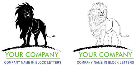 Lion Logoのイラスト素材