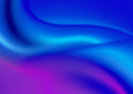 Titel: Trendy neon Ultra Violet and Blue abstract wave background, liquid ink texture. Modern stylish illustration with wavy acrylic effect. light purple vector modern elegant backの写真素材