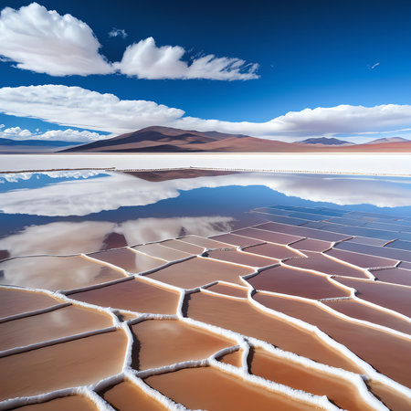 Laguna de Atacama, Salt Flats, Boliviaの素材