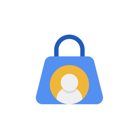 Focus and Target Audience Costumer Buyer Flat Icon, Logo, and illustration Vectorのイラスト素材