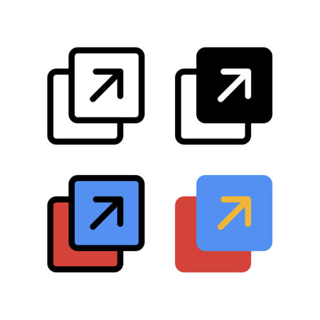 Layer Layout Shape Tool Icon, Logo, and illustration Vectorのイラスト素材