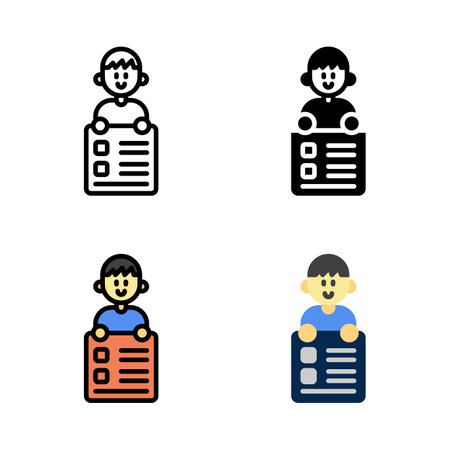 Schedule List of Note Icon, Logo, and illustration Vectorのイラスト素材