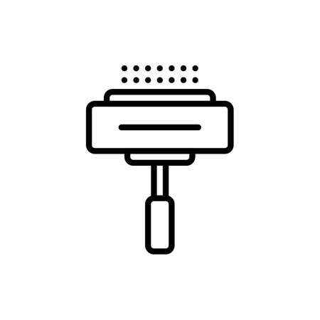 Tool Cleaning Window Glass Outline Icon, Logo, and illustrationのイラスト素材