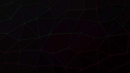 Abstract polygonal dark background with connecting linesの写真素材