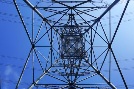 a power transmission tower, Niigata Pref. Japan