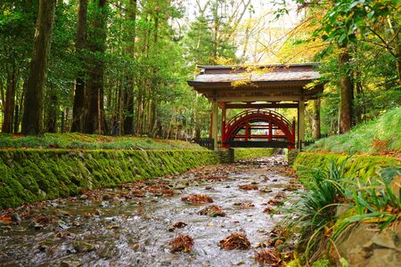Yahiko Shrine at Yahiko Village, Niigata , Japanのeditorial素材