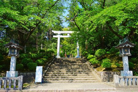 Yahiko Shrine at Yahiko Village, Niigata , Japanのeditorial素材