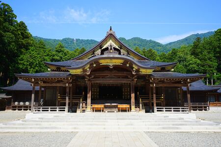 Yahiko Shrine at Yahiko Village, Niigata , Japanのeditorial素材