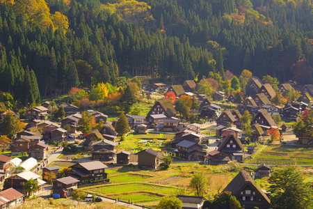 Shirakawa-go Old village, Shirakawa village, Gifu Pref., Japanのeditorial素材