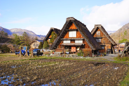 Shirakawa-go Old village, Shirakawa village, Gifu Pref., Japanのeditorial素材
