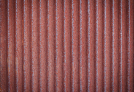Rusted galvanized iron plate roofの写真素材