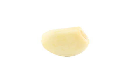 peel garlic isolated on white background