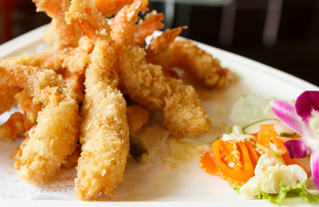 batter-fried prawns   japanese food  の写真素材