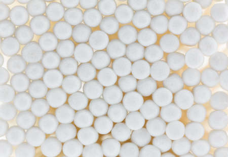 Close up of cotton buds background