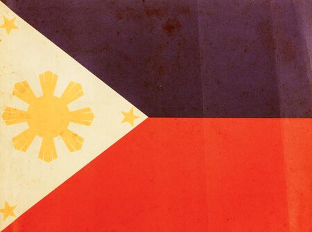 Grunge paper philippines flag backgroundの写真素材
