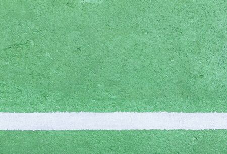 white line on green concrete texture and backgroundの写真素材