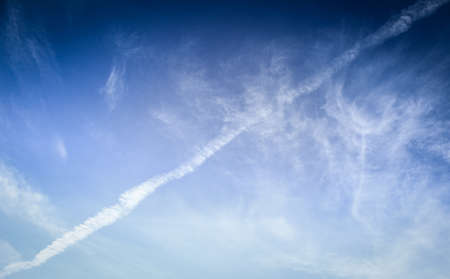 across the skyの写真素材