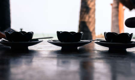 silhouet dip cupsの写真素材