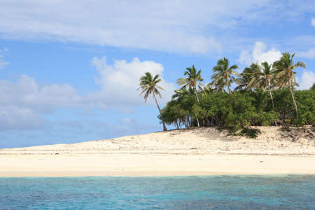 Deserted Beach in Fijiの写真素材