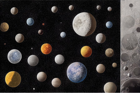planet in spaceの写真素材