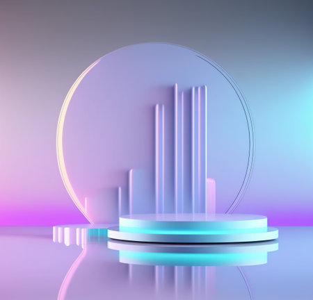 Abstract background with geometric shapes. 3d render, 3d illustration.の写真素材