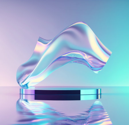 Podium for product presentation. Abstract background. 3D rendering.の写真素材