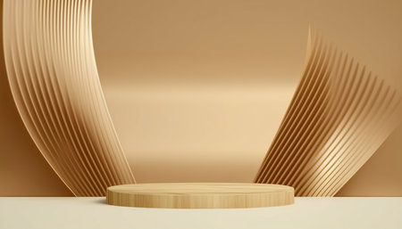 Abstract scene podium mockup. Award ceremony concept. 3d renderの写真素材