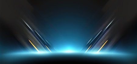 Futuristic technology wave background. Elegant abstract background for business tech presentations.の素材