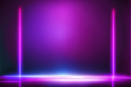 Neon light abstract background. illustration for your graphic design.の素材