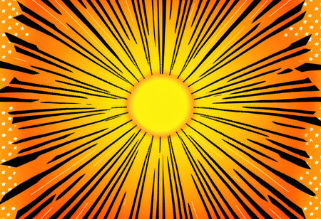 Sunburst with rays of light. illustration for your design.
