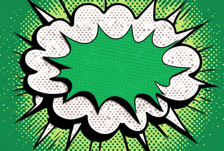 Comic book explosion background. Pop art retro style. illustrationの素材
