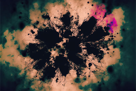 Abstract watercolor background with spots and splashes in grunge styleの素材