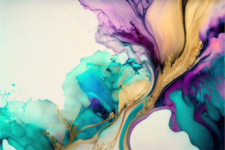 Alcohol ink abstract background. Fluid art. illustration.の素材
