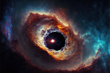 Planets and galaxy, science fiction wallpaper. Beauty of deep space. Billions of galaxies in the universe Cosmic art backgroundの素材