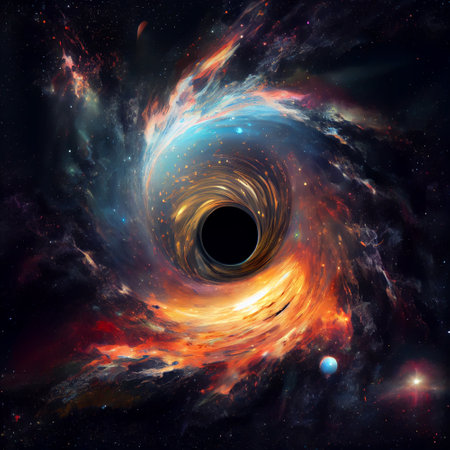 Planets and galaxy, science fiction wallpaper. Beauty of deep space. Billions of galaxies in the universe Cosmic art backgroundの素材