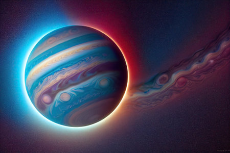 Planets in space. Solar system. Cosmos art. generative aiの素材