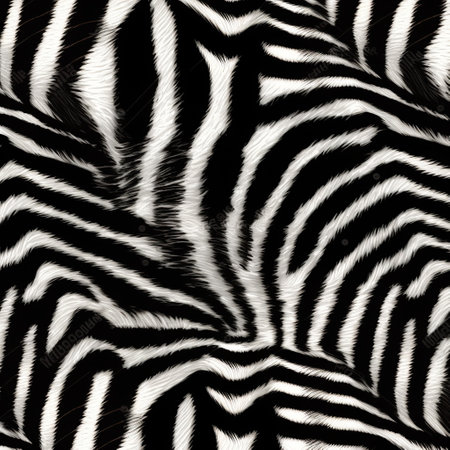 texture of zebra skin in black and white color for background. generative aiの素材