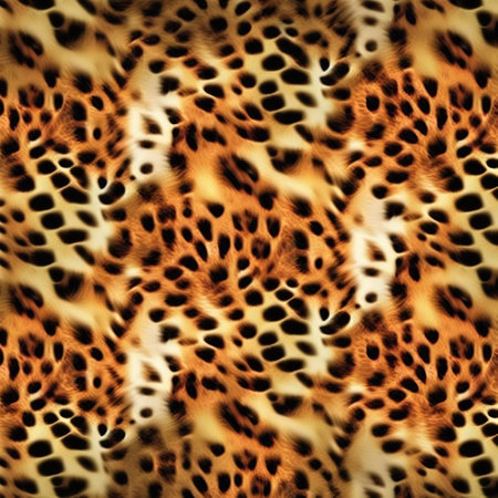leopard print fabric texture, animal skin background, leopard pattern. generative aiの素材